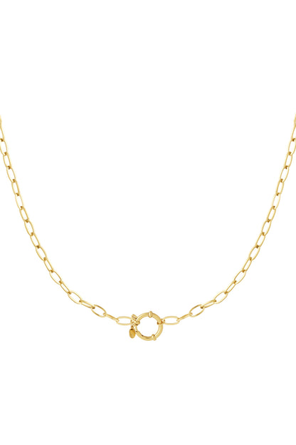 Golden knot necklace