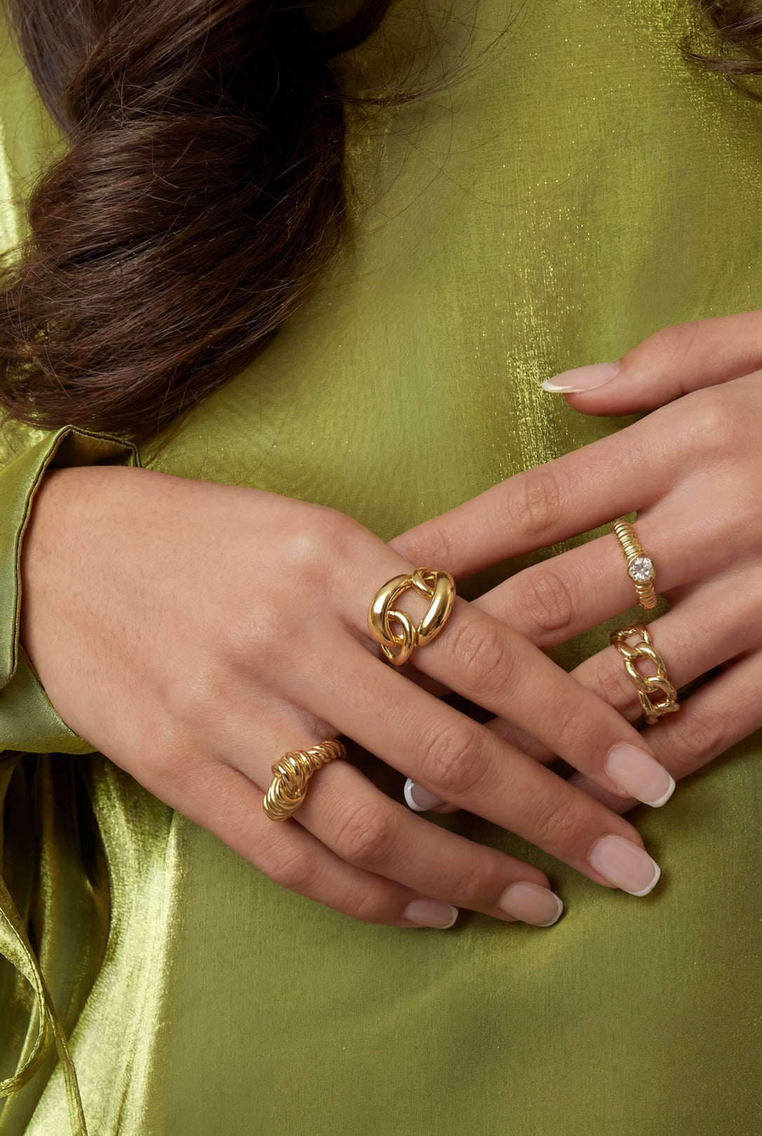Statement-Ring mit großem Glied