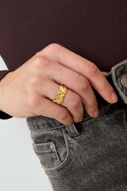 Stainless Steel Minimalist Rings irregular shape Casual Daily Simple Series Women's jewelry