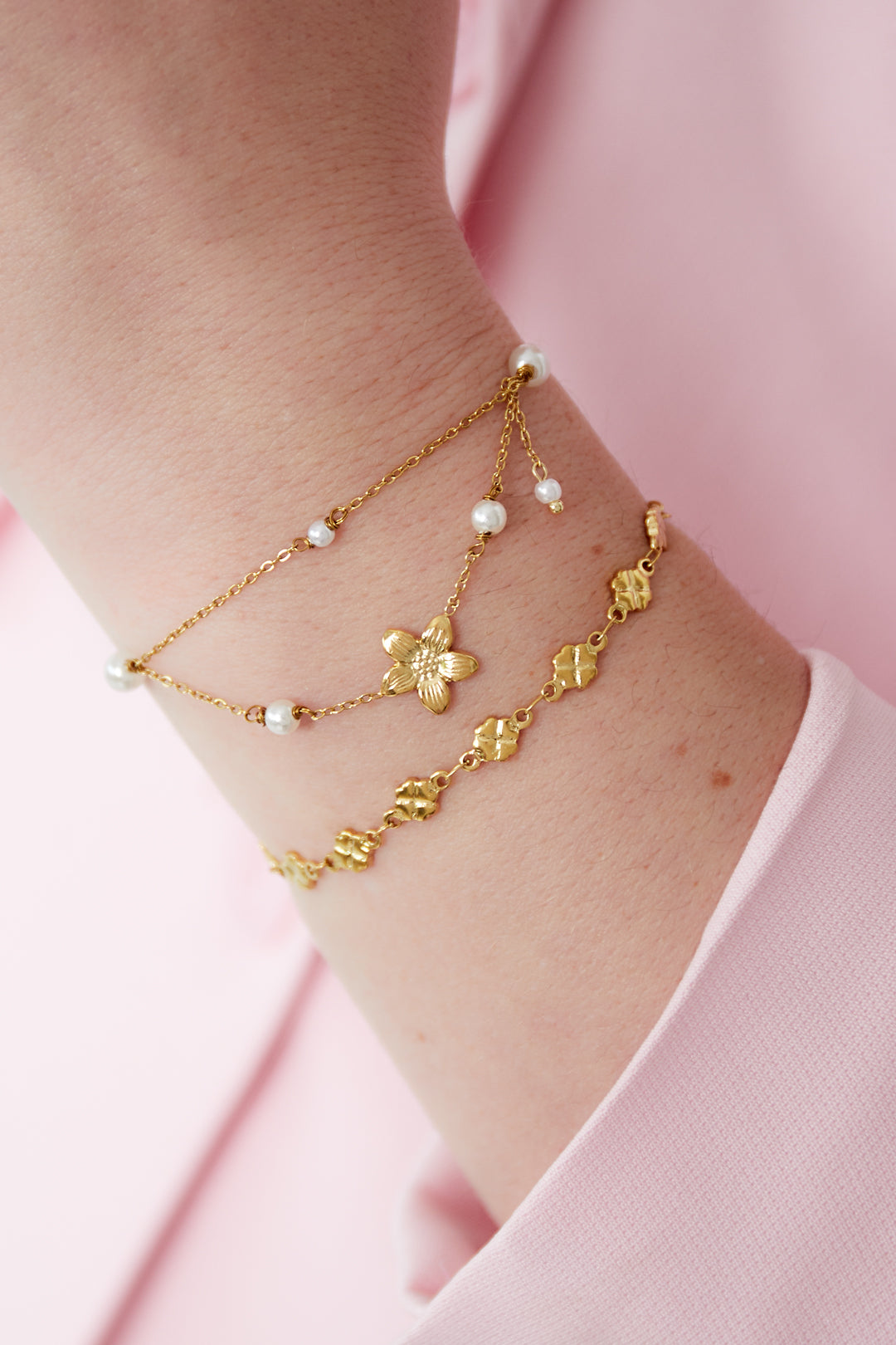 Double trouble flower Bracelet