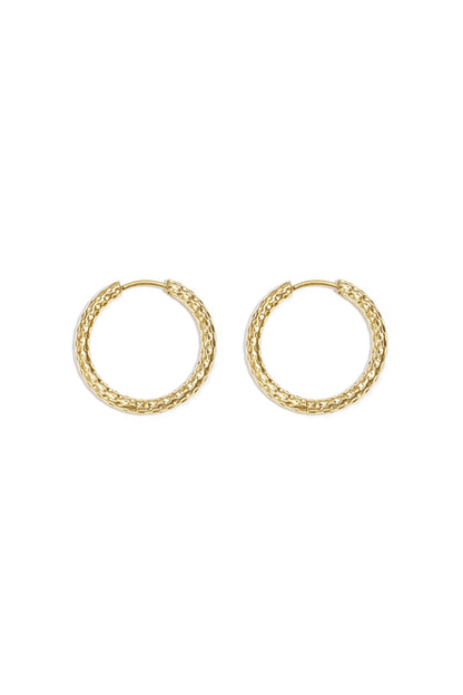 Small Stainless Steel Patterned Earrings