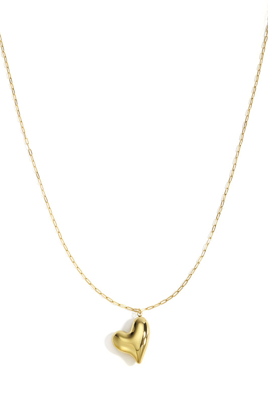 Stainless Steel Long Necklaces Heart Casual Daily Simple Series Women's jewelry