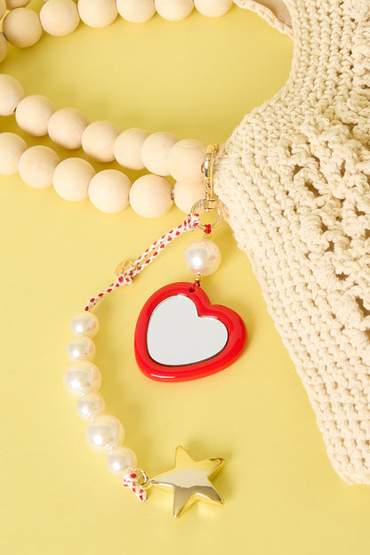 Heart studs with stones