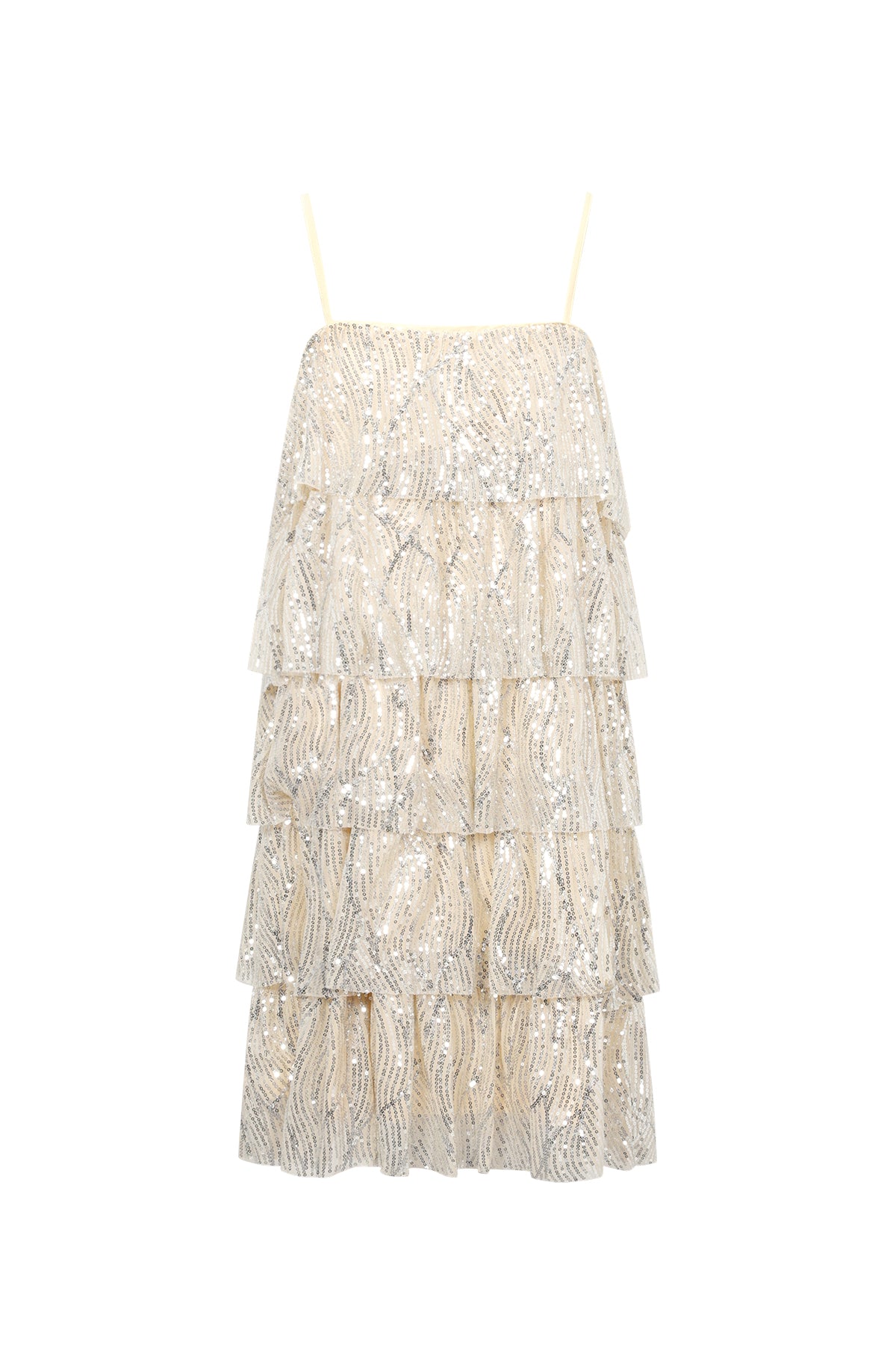 Woven Polyester Fiber Women's Mini Dress Elegant Sequins