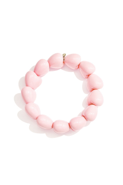 Armband mit kleinem Herz aus 13 Perlen