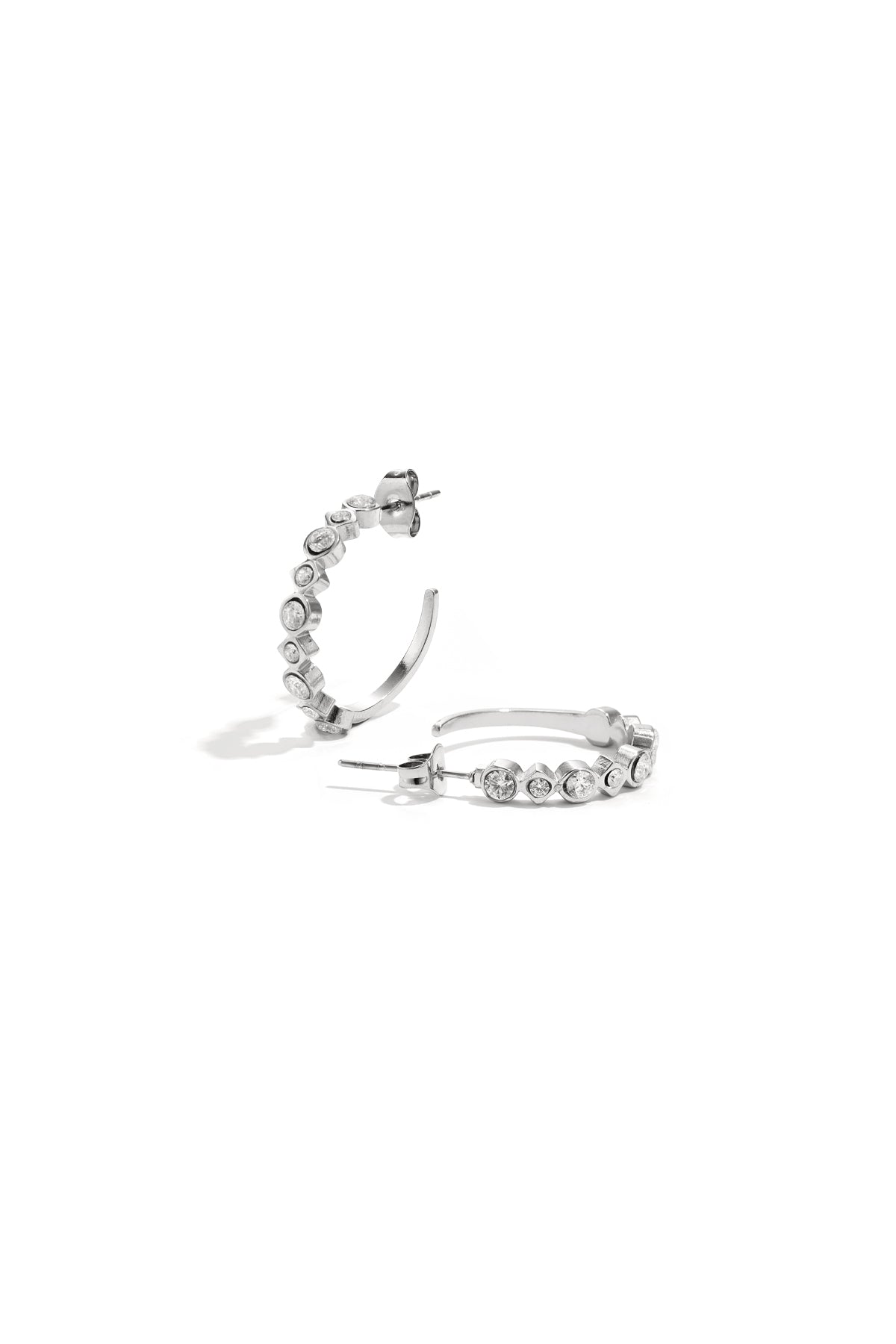 Stainless Steel Hoop Earrings circle Simple Daily Simple Series Women's jewelry