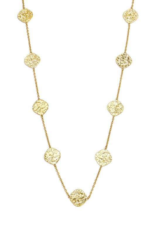 Lange Halskette aus Edelstahl, geometrische Form, schlichte Alltags-Serie, Damenschmuck