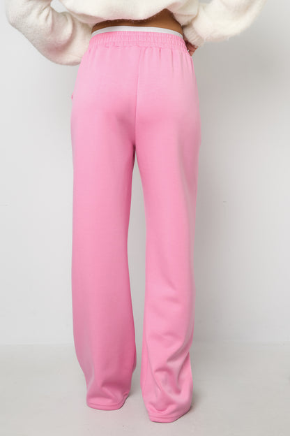 Polyester fiber (polyester) Straight pants Solid color Sporty All Fit  Clothes