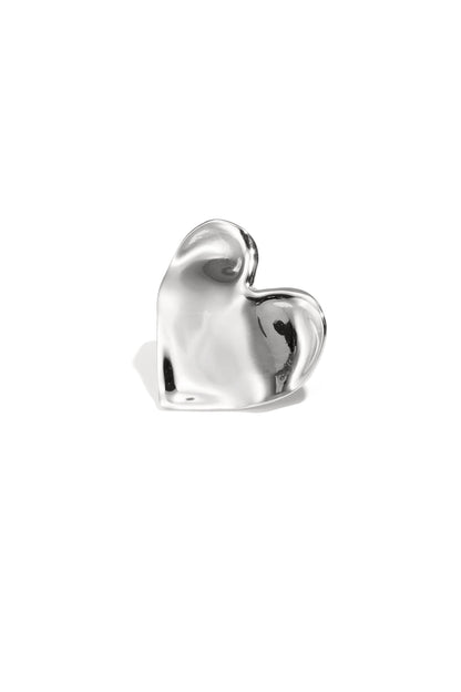 Large heart statement ring
