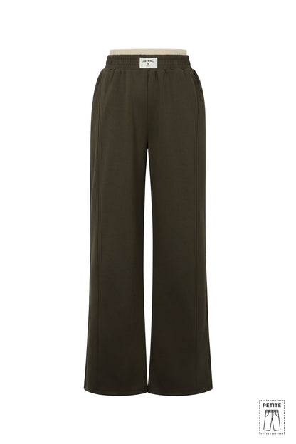 Polyester fiber (polyester) Straight pants Solid color Sporty All Fit  Clothes