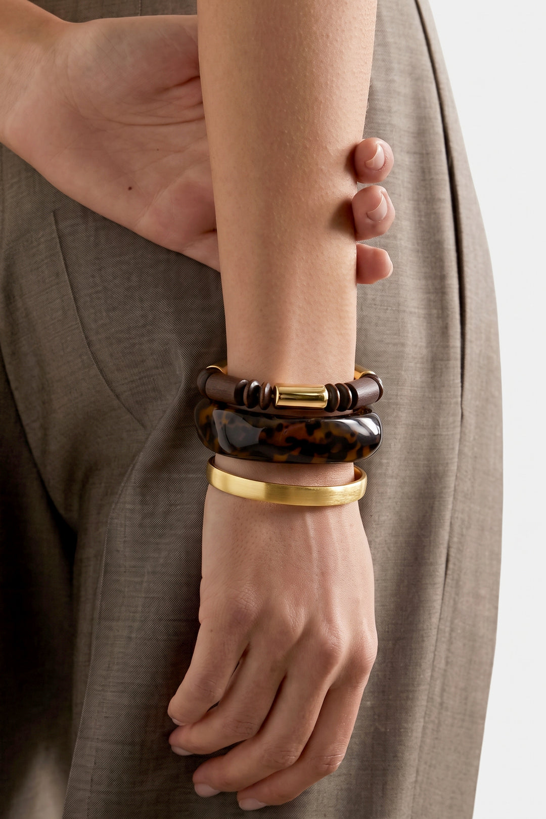 Holzperlenarmbänder, Retro-Stil, schlichte Alltagsserie, Damenschmuck