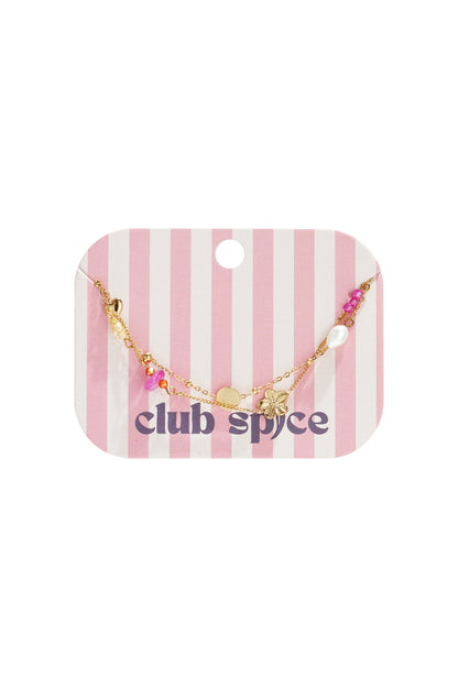 Charm-Armbänder mit Steinen, Perlen und Münzen