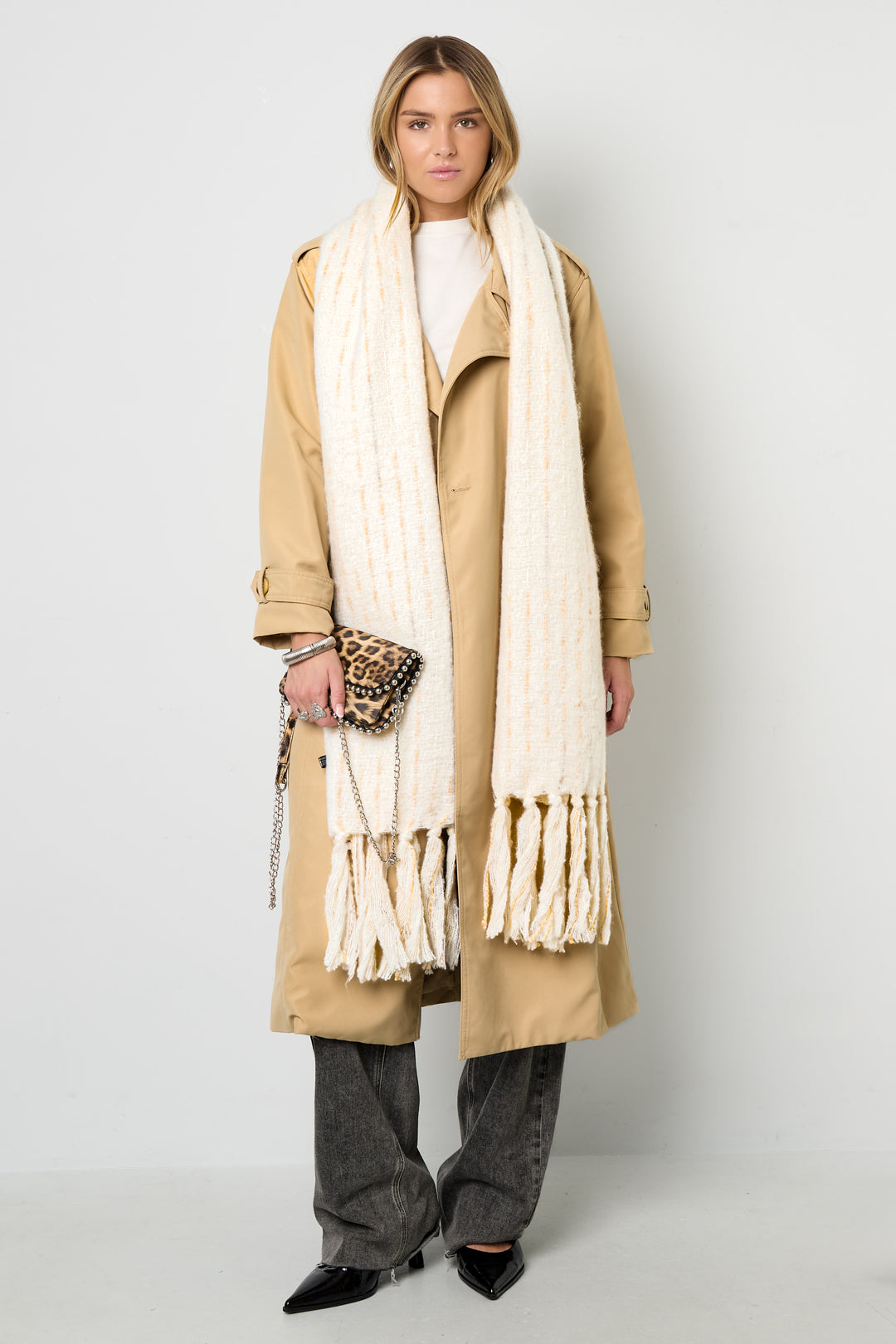 Winter scarves Strip Casual Polyester Daily Accessories