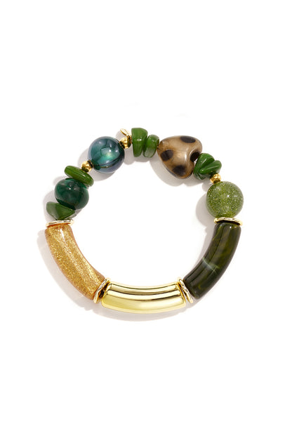 Acryl-Perlenarmbänder, schlichte Alltags-Serie, Damenschmuck
