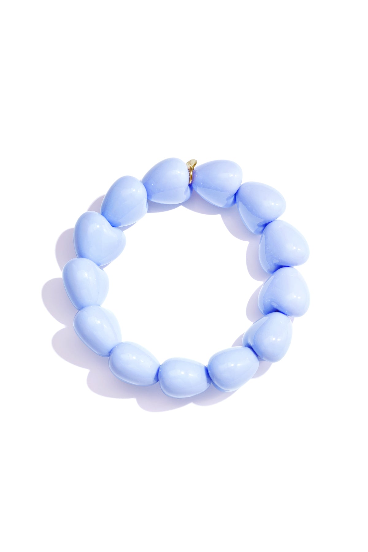 Armband mit kleinem Herz aus 13 Perlen