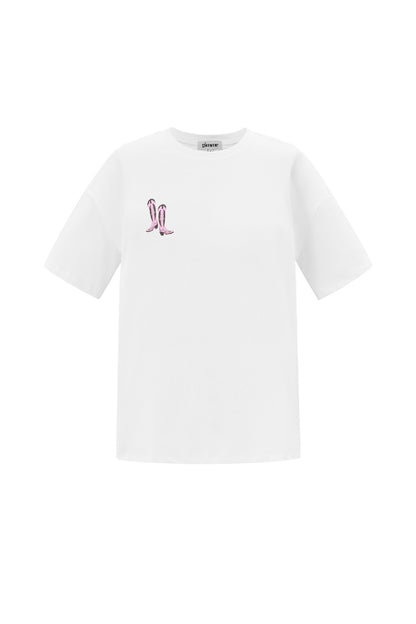 Cotton Knitted Women's T-shirt Casual Cartoon