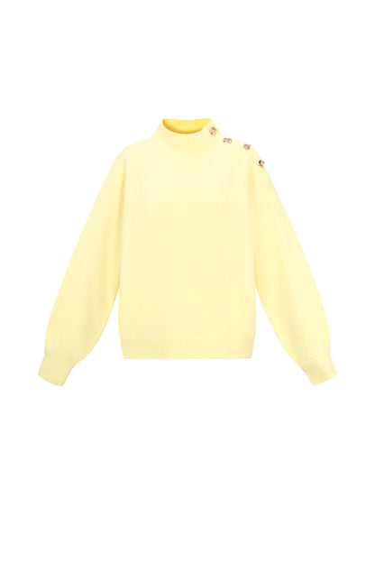 Knitted Polyester Fiber Women's Turtleneck Sweater Casual Solid Color