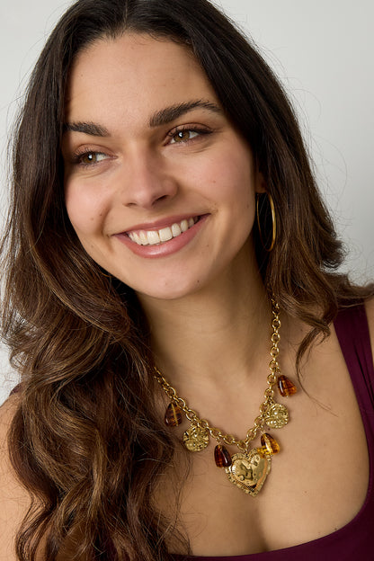 Acrylic Pendant necklaces Heart Casual Daily Simple Series Women's jewelry