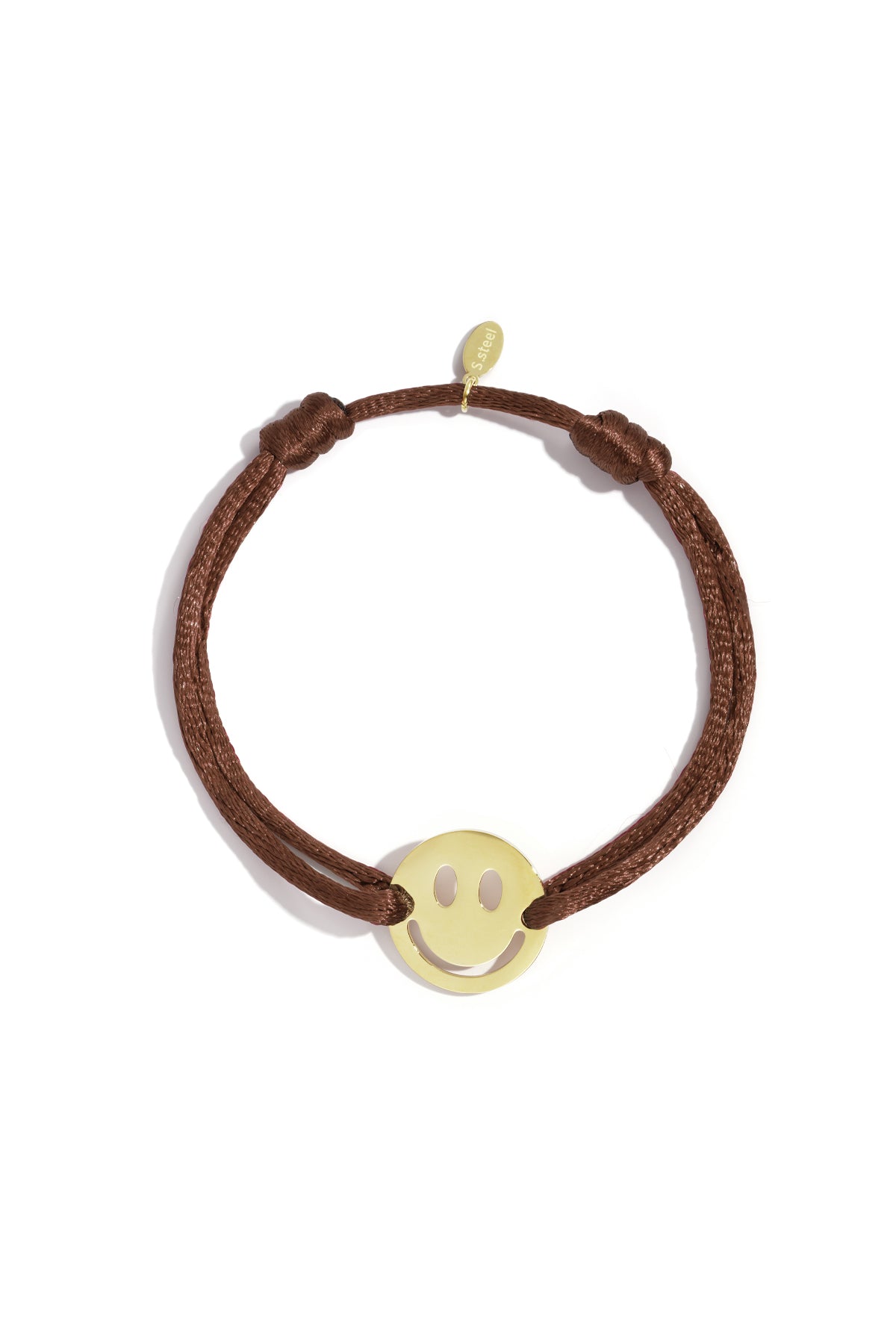 Satin bracelet with smiley