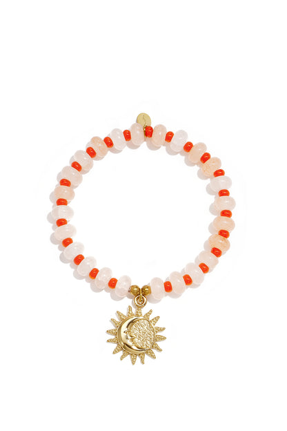Armbänder aus Glasperlen, Blumenmuster, lässig-schlichte Serie, Damenschmuck