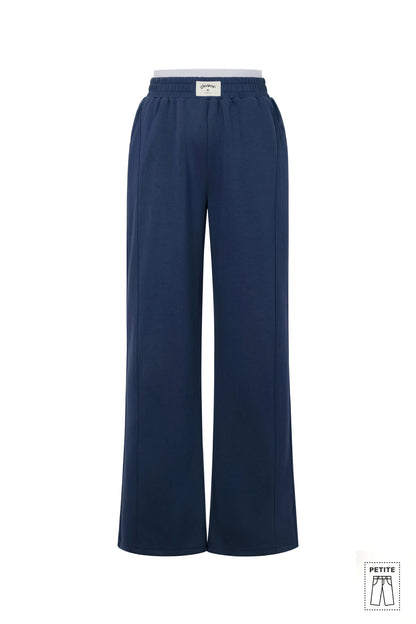 Polyester fiber (polyester) Straight pants Solid color Sporty All Fit  Clothes