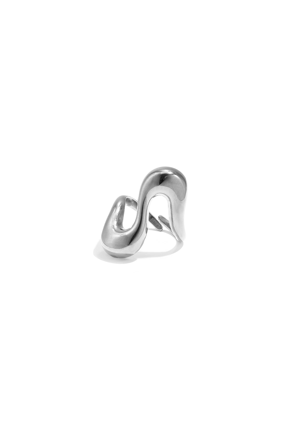 Wellenförmiger verstellbarer Statement-Ring