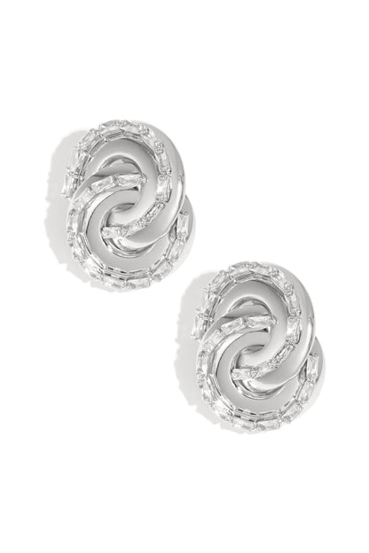 Iron Stud Earrings irregular shape Elegant Christmas Luxurious Series Women's jewelry