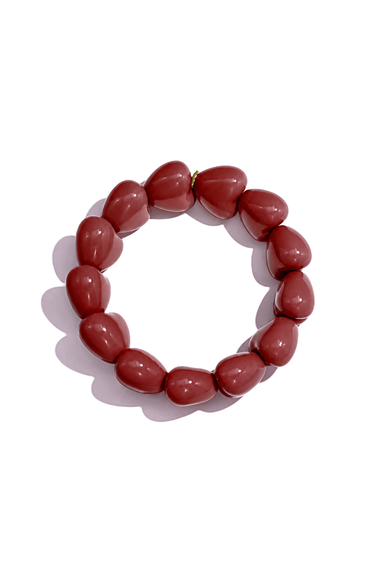 Armband mit kleinem Herz aus 13 Perlen