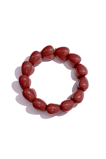 Armband mit kleinem Herz aus 13 Perlen