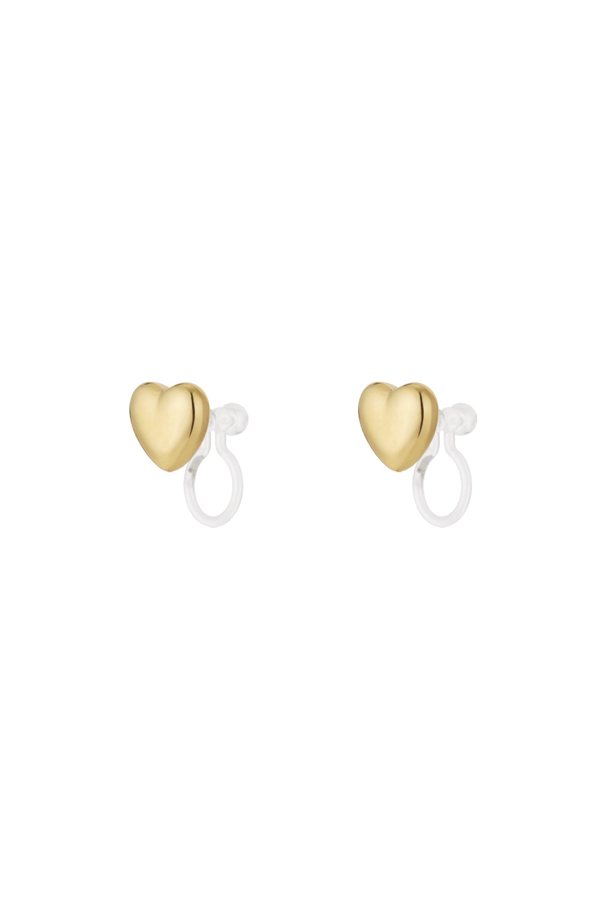 Mini Heart Clip Earrings
