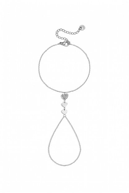 Handkette mit Herzen
