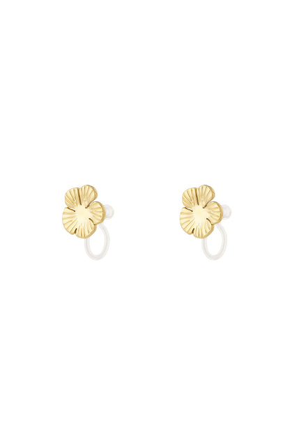 Flower Clip Earrings